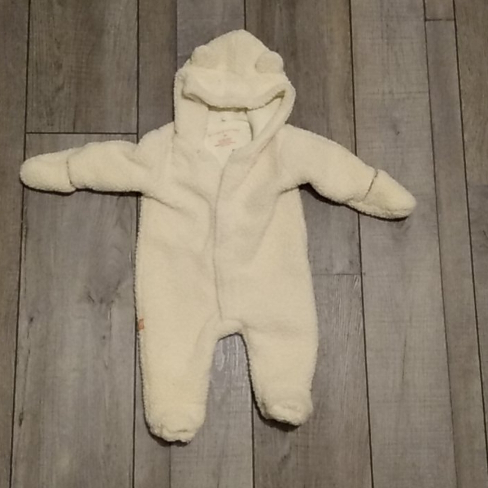 Little bear Body suit fleece with magnetic buttons